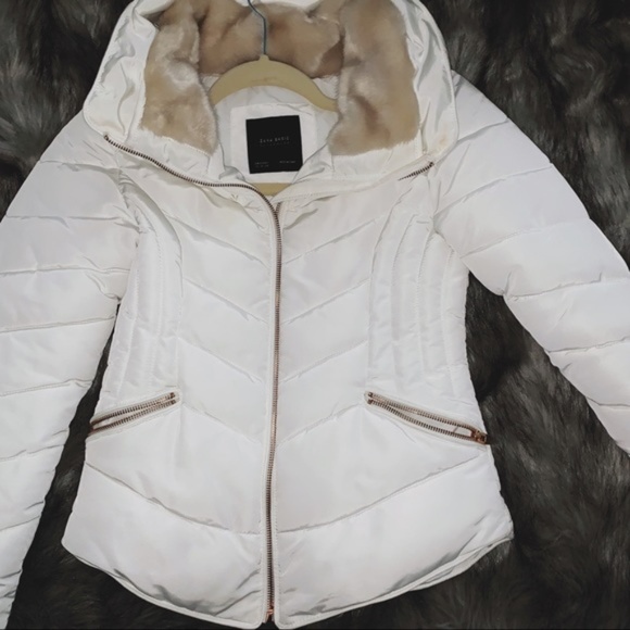 white winter jacket